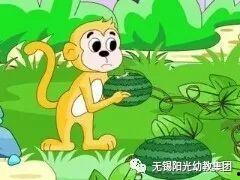 小猴子吃瓜和香蕉,香蕉与西瓜的甜蜜碰撞